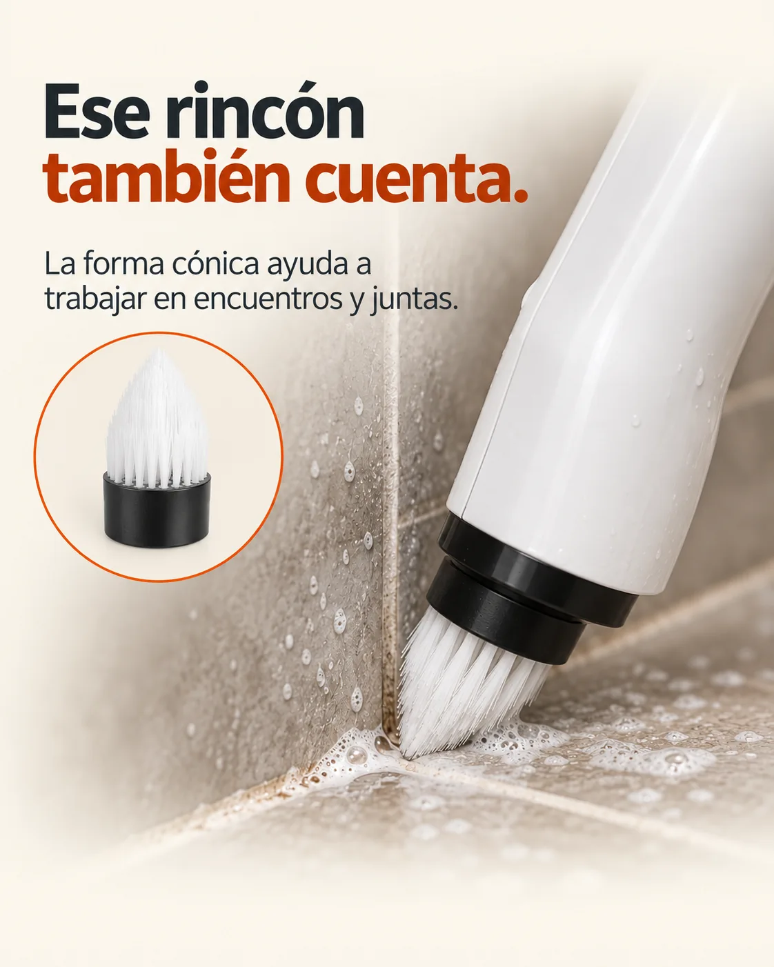Ese rincón también cuenta. La forma cónica ayuda a trabajar en encuentros y juntas.